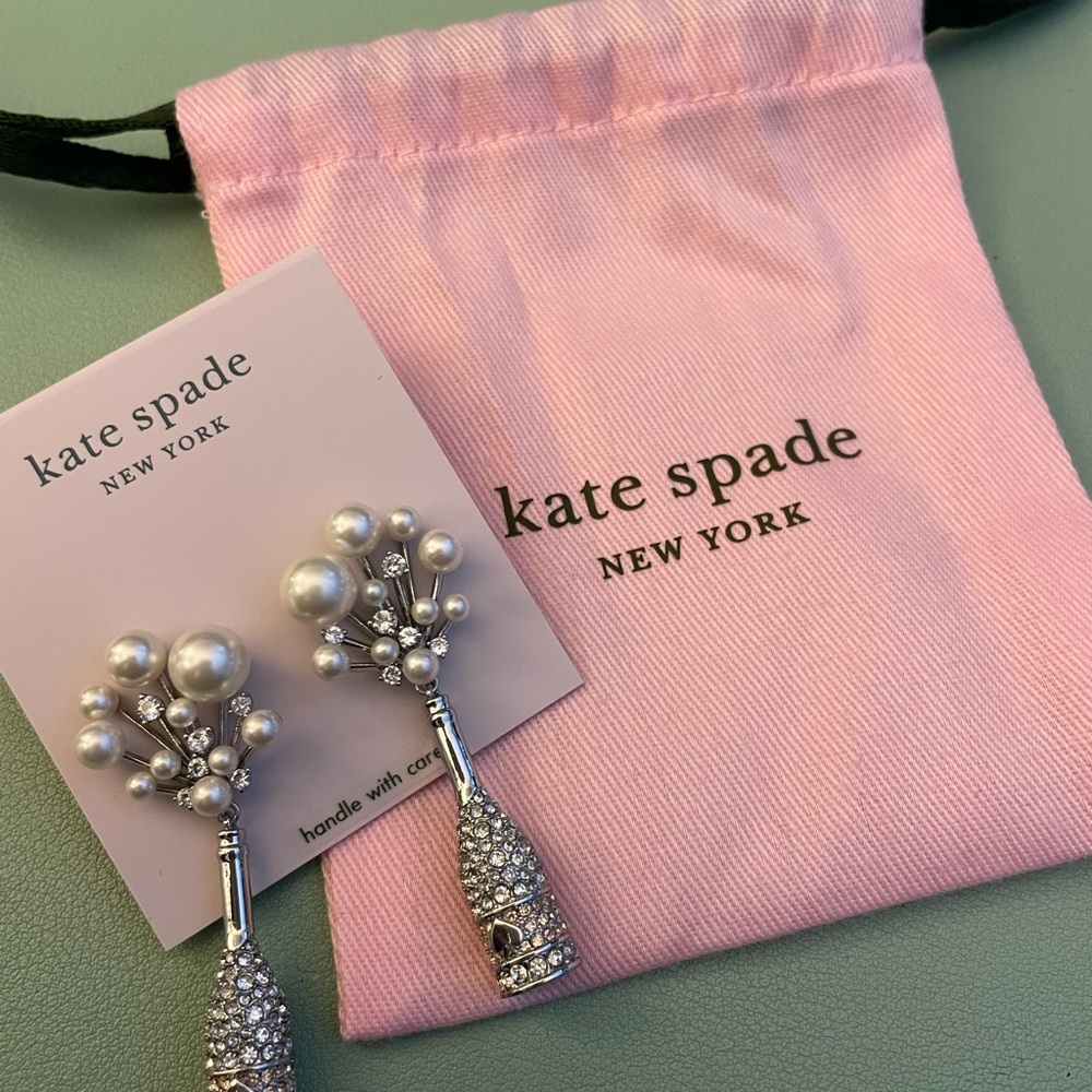 Champagne earrings